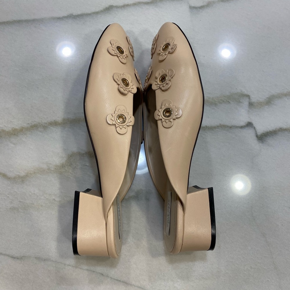 Cole Haan Mules Size 9 Beige Floral Embellished Mules - Picture 7 of 13